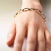 Bransoletka łańcuszkowa Éole w wersji z pozłacaniem karatowym