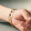 Bransoletka łańcuszkowa Éole w wersji z pozłacaniem karatowym