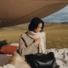 Cyme Edition – czarna z fakturą i ecruowymi szwami