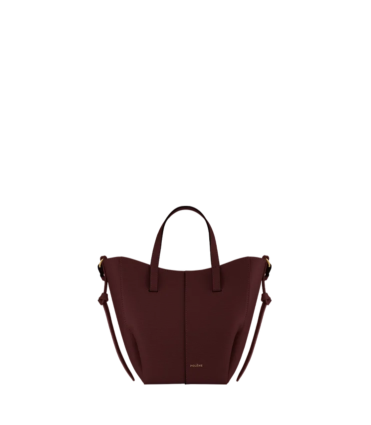 Cyme Tote Nano Edition – teksturowana czarna wiśnia
