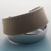 Edycja Ormé Cuff – srebro pokryte rodem z taupe skórą