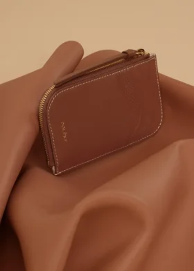 Etui na karty Atla, edycja Duo, kolor koniakowy