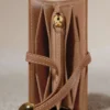 Etui na karty Kayé Edition Textured Duo w kolorze camelowym