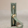 Etui na karty Kayé z serii Textured Duo w kolorze świeżego migdału