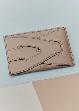 Etui na karty Nodde, wersja w kolorze taupe