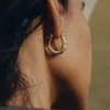 Kolczyki Eroz Slim Hoop – edycja pozłacana