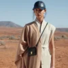 Numéro Sept Crossbody – wersja portfelowa, czarna z fakturą