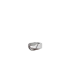 Pierścionek Ormé z serii „Silver in rhodium” z taupe skórą
